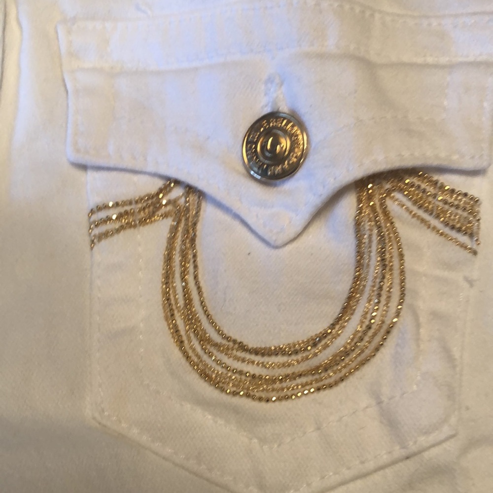 True Religion white Becky jeans! Size 27! Brand new no tags never worn! - Picture 3 of 8